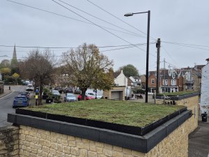 Living Roof Bus Stop Installation 